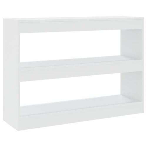Book Cabinet/Room Divider White 100x30x72cm - Image 2