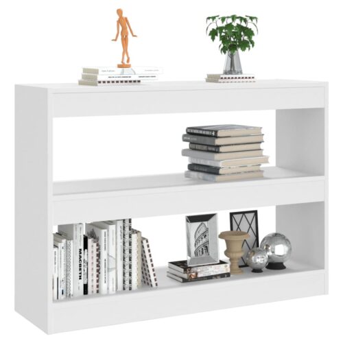 Book Cabinet/Room Divider White 100x30x72cm - Image 5