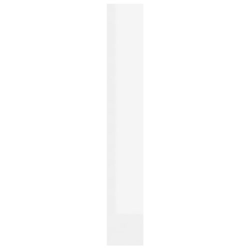 Book Cabinet/Room Divider High Gloss White 40x30x198cm - Image 6