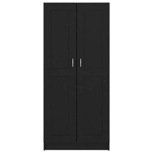 Book Cabinet Black 82.5x30.5x185.5cm Engineered Wood - Image 6