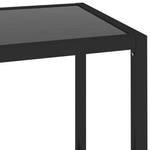 Shelf Transparent Black 100x36x90cm Tempered Glass - Image 5