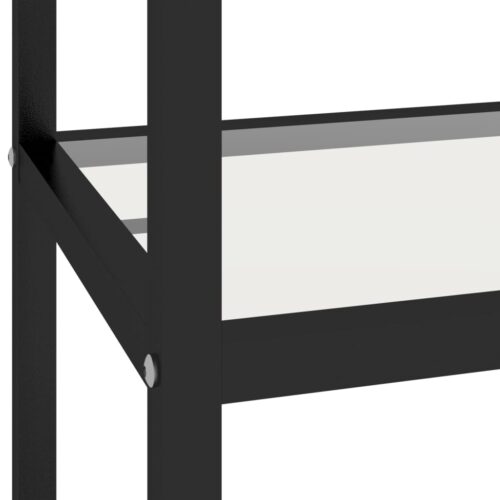 Shelf Transparent Black 100x36x90cm Tempered Glass - Image 6