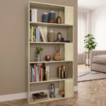 Book Cabinet/Room Divider Sonoma Oak 80x24x159cm Engineered Wood