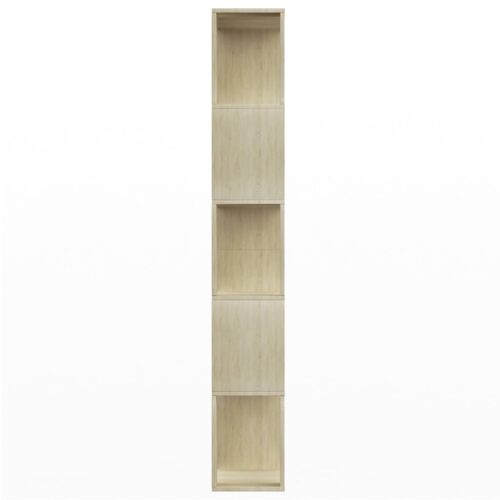 Book Cabinet/Room Divider Sonoma Oak 80x24x159cm Engineered Wood - Image 6