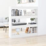 Book Cabinet/Room Divider White 100x30x103cm