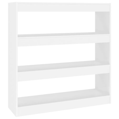 Book Cabinet/Room Divider White 100x30x103cm - Image 2