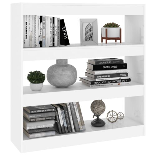 Book Cabinet/Room Divider White 100x30x103cm - Image 6