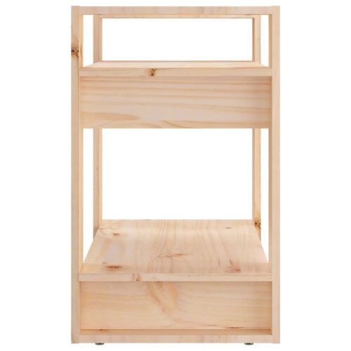Book Cabinet/Room Divider 60x35x57cm Solid Wood Pine - Image 4