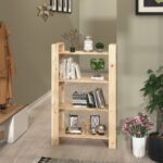 Book Cabinet/Room Divider 80x35x125cm Solid Wood Pine