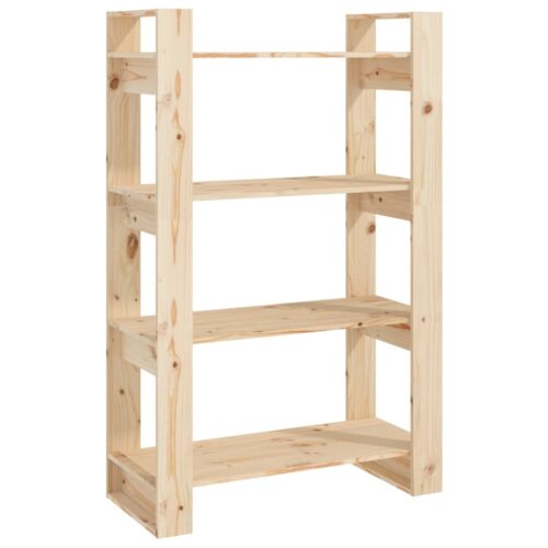 Book Cabinet/Room Divider 80x35x125cm Solid Wood Pine - Image 2
