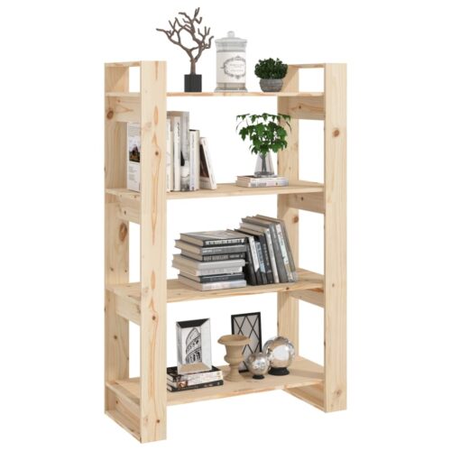 Book Cabinet/Room Divider 80x35x125cm Solid Wood Pine - Image 4