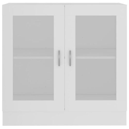 Vitrine Cabinet White 82.5x30.5x80cm Engineered Wood - Image 6