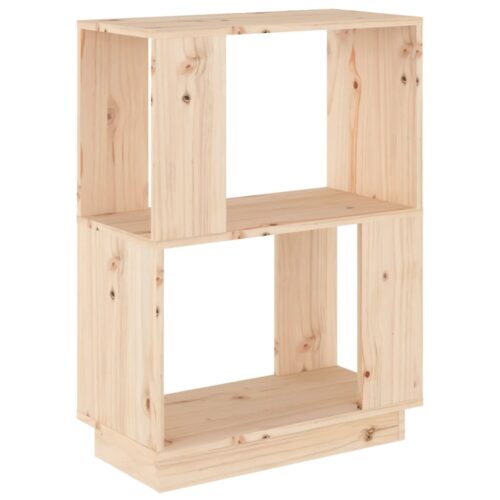 Book Cabinet/Room Divider 51x25x70cm Solid Wood Pine - Image 2