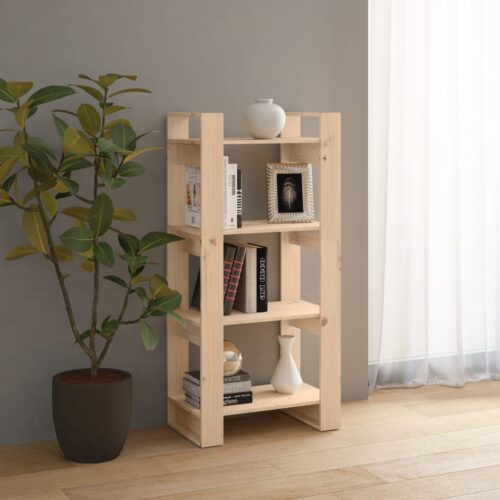 Book Cabinet/Room Divider 60x35x125cm Solid Wood - Image 6