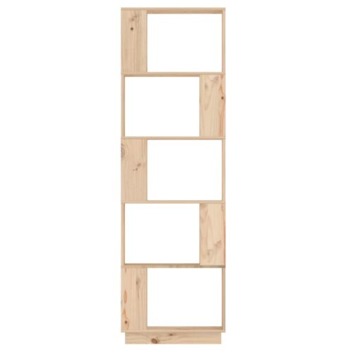 Book Cabinet/Room Divider 51x25x163.5cm Solid Wood Pine - Image 5