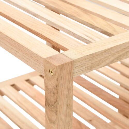 Bathroom Shelf Solid Walnut Wood 100x40x65cm - Image 3