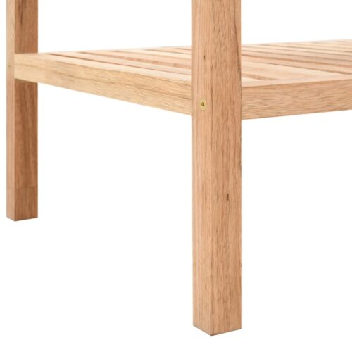 Bathroom Shelf Solid Walnut Wood 100x40x65cm - Image 5