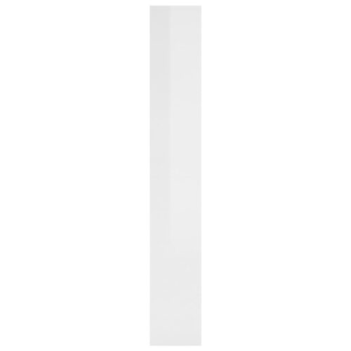 Book Cabinet/Room Divider High Gloss White 80x30x198cm Engineered Wood - Image 6
