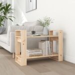 Book Cabinet/Room Divider 80x35x56.5cm Solid Wood Pine