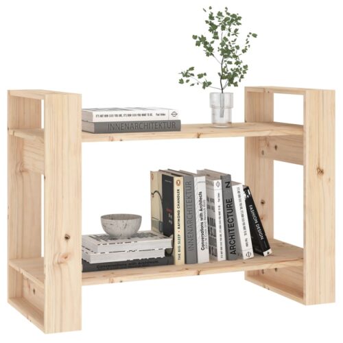 Book Cabinet/Room Divider 80x35x56.5cm Solid Wood Pine - Image 4
