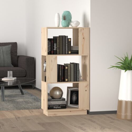 Book Cabinet/Room Divider 51x25x101cm Solid Wood Pine