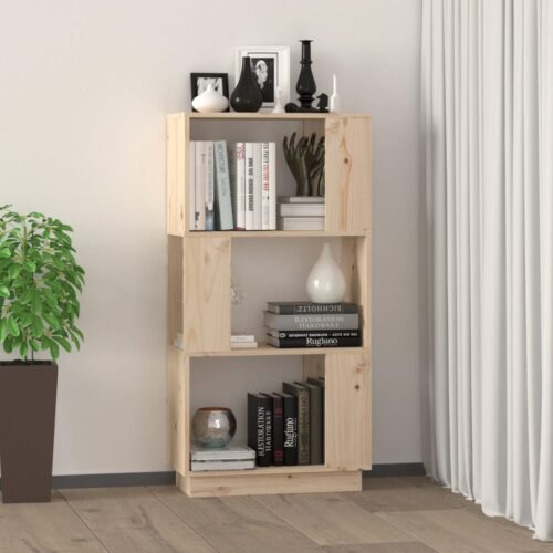 Book Cabinet/Room Divider 51x25x101cm Solid Wood Pine - Image 3