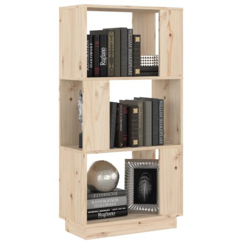 Book Cabinet/Room Divider 51x25x101cm Solid Wood Pine - Image 4