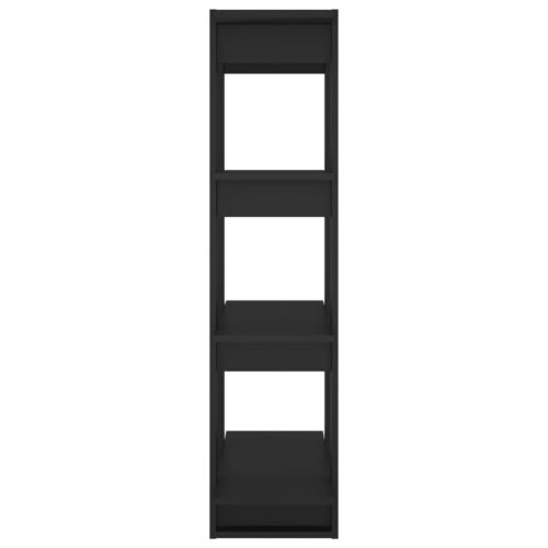 Book Cabinet/Room Divider Black 80x30x123.5cm - Image 6