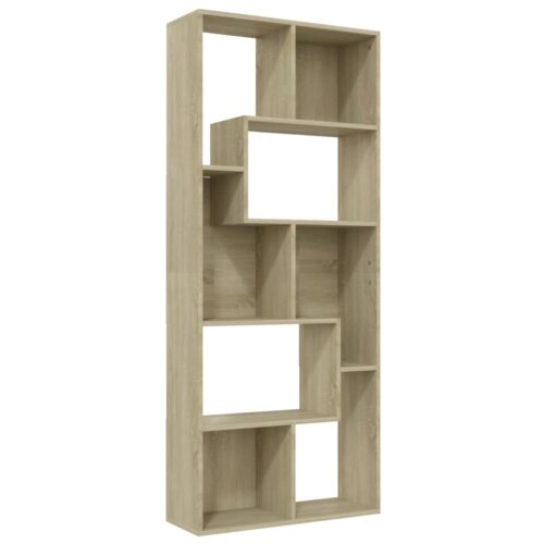 Book Cabinet Sonoma Oak 67x24x161cm Engineered Wood - Image 2