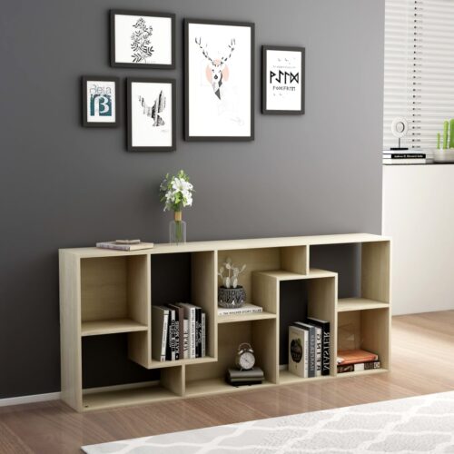 Book Cabinet Sonoma Oak 67x24x161cm Engineered Wood - Image 3