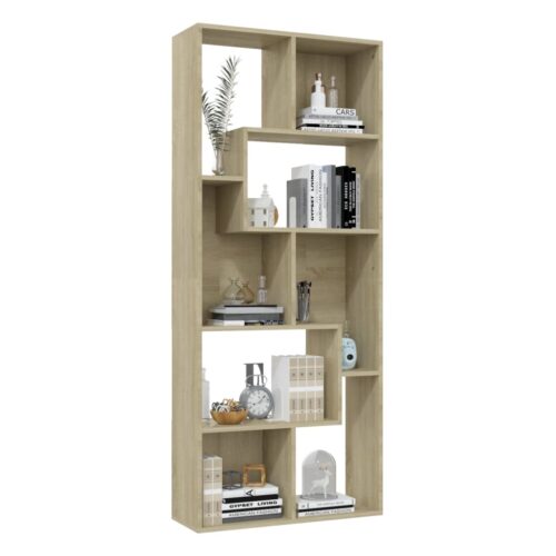 Book Cabinet Sonoma Oak 67x24x161cm Engineered Wood - Image 4