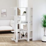 Book Cabinet/Room Divider White 100x30x160cm