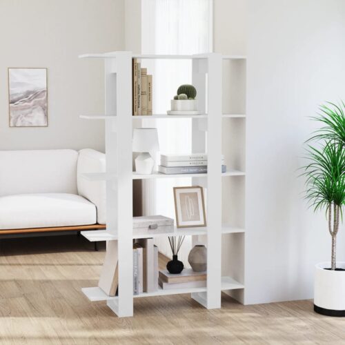 Book Cabinet/Room Divider White 100x30x160cm