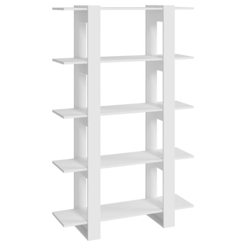 Book Cabinet/Room Divider White 100x30x160cm - Image 2