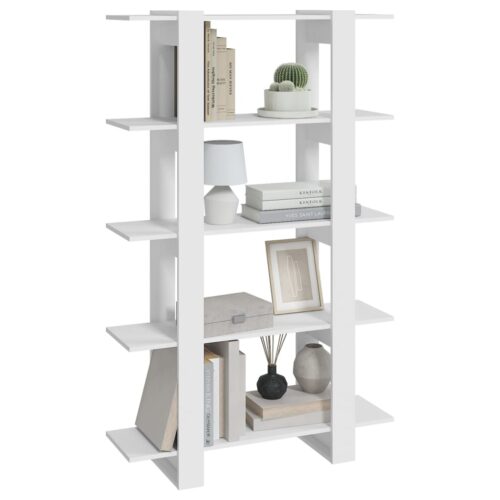 Book Cabinet/Room Divider White 100x30x160cm - Image 5