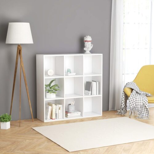 Book Cabinet White 98x29x97.5cm Engineered Wood