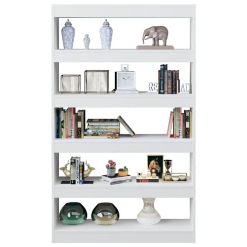 Book Cabinet/Room Divider White 100x30x166cm - Image 4