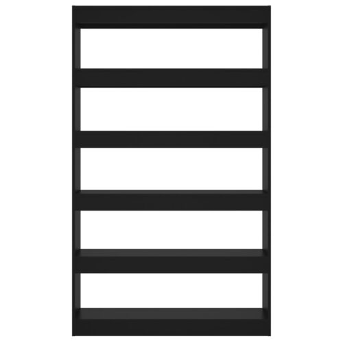 Book Cabinet/Room Divider Black 100x30x166cm - Image 5