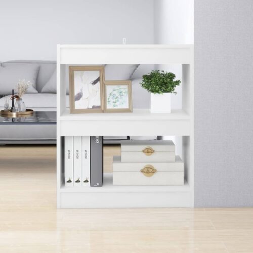 Book Cabinet/Room Divider White 60x30x72cm