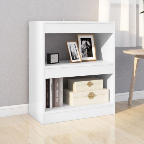 Book Cabinet/Room Divider White 60x30x72cm - Image 3