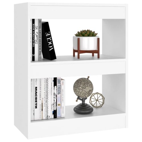 Book Cabinet/Room Divider White 60x30x72cm - Image 4