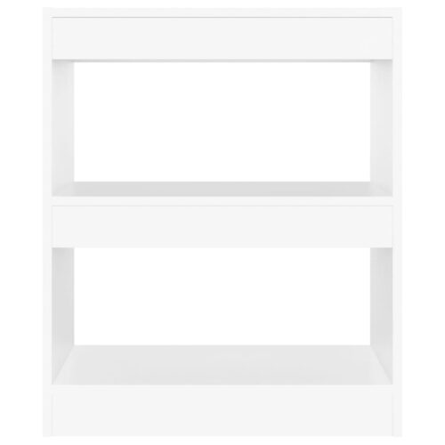 Book Cabinet/Room Divider White 60x30x72cm - Image 5