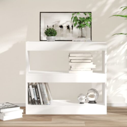 Book Cabinet/Room Divider White 80x30x72cm