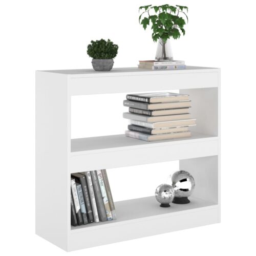 Book Cabinet/Room Divider White 80x30x72cm - Image 5