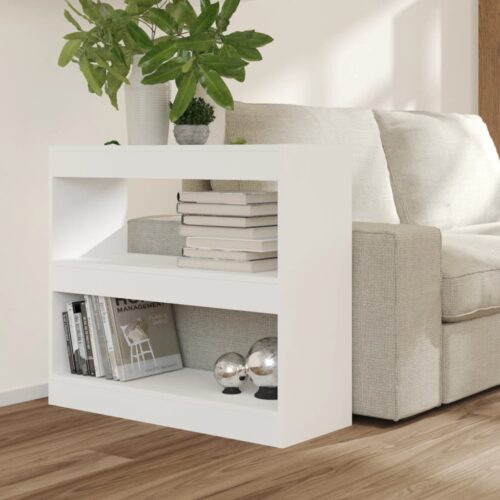 Book Cabinet/Room Divider White 80x30x72cm - Image 6