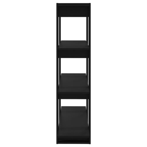 Book Cabinet/Room Divider Black 100x30x123.5cm - Image 4