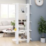 Book Cabinet/Room Divider White 80x30x160cm Engineered Wood