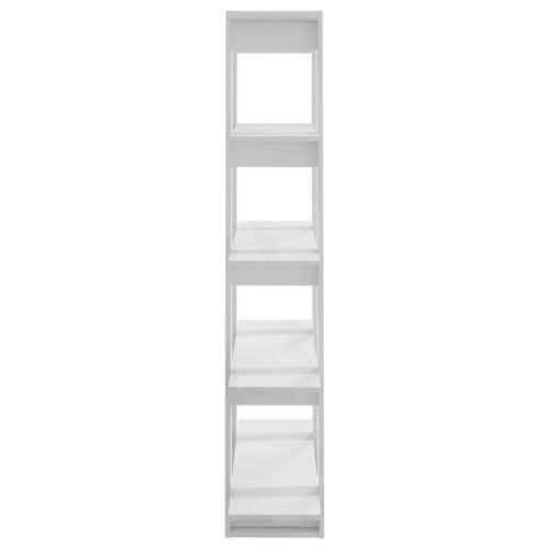 Book Cabinet/Room Divider High Gloss White 100x30x160cm - Image 4