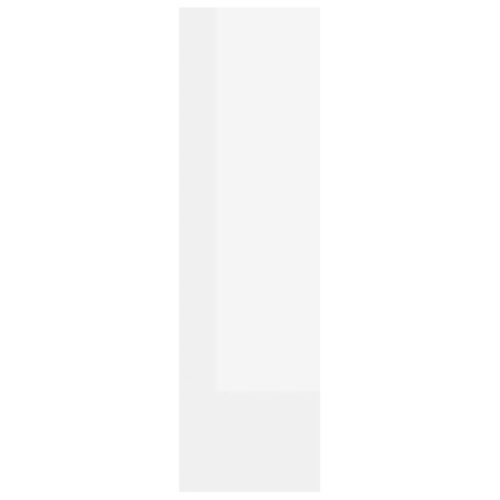 Book Cabinet/Room Divider High Gloss White 100x30x103cm - Image 4