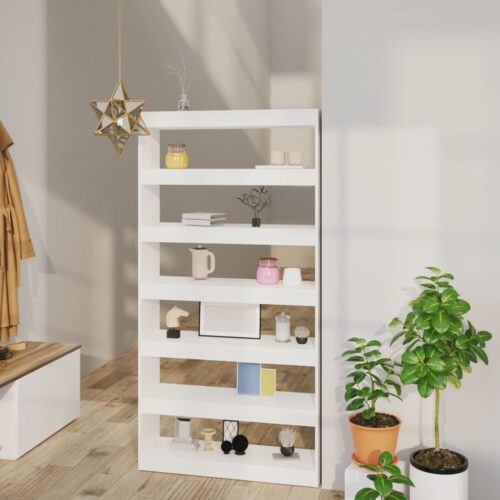 Book Cabinet/Room Divider White 100x30x198cm Engineered wood